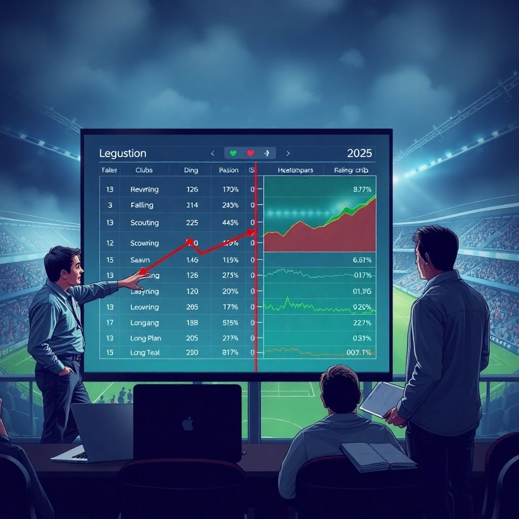 История регрессивных изменений в табеле ведущих клубов футбола