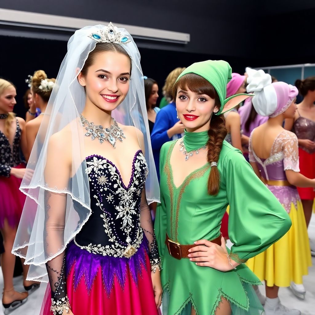 Фото со съемок Ледникового периода: Загитова в фате и образы фигуристов